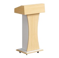 Pupitre mobile moderne, table de conférence, bureau d'hôte, plateforme de discours en classe, bureau d'accueil/réception, usage commercial extérieur
