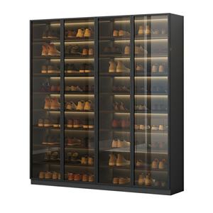 Estante para Zapatos <span class=keywords><strong>Cerrado</strong></span> Estilo Glam de Keway, 9 Niveles, 40-46 Pares, Mueble de Almacenamiento de Zapatos de Madera, Exhibidor de Zapatos para Sala de Estar - Product Image 5