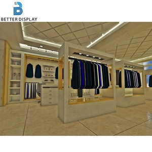 Decoración <span class=keywords><strong>de</strong></span> tienda <span class=keywords><strong>de</strong></span> ropa para hombres, exhibición <span class=keywords><strong>de</strong></span> mesas anidadas para ropa, diseño <span class=keywords><strong>de</strong></span> mostrador <span class=keywords><strong>de</strong></span> tienda <span class=keywords><strong>de</strong></span> sastrería - Product Image 3