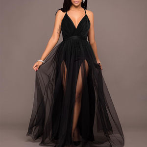 Nouvelle <span class=keywords><strong>robe</strong></span> de soirée élégante pour femme, col en V profond, dos nu, sans manches, longue <span class=keywords><strong>robe</strong></span> en maille, <span class=keywords><strong>taille</strong></span> froncée, <span class=keywords><strong>robe</strong></span> de soirée contractuelle - Product Image 1