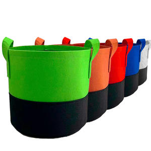 Sac de culture pour plantes en feutre non tissé biodégradable PP bicolore, respirant et durable, pour fleurs, arbres et semis - Product Image 2