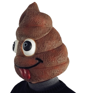 Máscara de látex de Halloween de cabeza de caca repugnante para cosplay, venta al por mayor, tamaño adulto, para fiestas, máscara personalizada de caca - Product Image 2