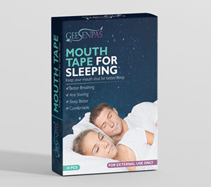 Cinta de boca de Material PE en forma de X transparente antironquidos Geesion de Venta caliente con certificación CE - Product Image 2