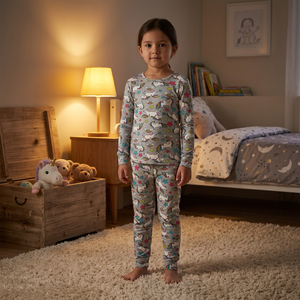 Viscose From Bamboo Pajamas <strong>PJs</strong> for Boys&amp;Girls Kids-clothing Toddler Long Sleeve 2-Piece Sleepwear Girls <strong>Unicorn</strong> Sleepwear Set - Product Image 3