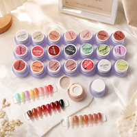 Palette de gel à ongles solide 9 couleurs, non toxique, OEM, logo personnalisé, DIY, écologique, végétalien, pour manucure dégradée ombrée