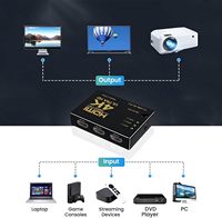 SYONG 4K x 2K 3 ports HD MI Switcher 3x1 HD MI Switch Box 4K30Hz 3 en 1 3 à 1 4K X 2K Ultra HD 3D 1080P