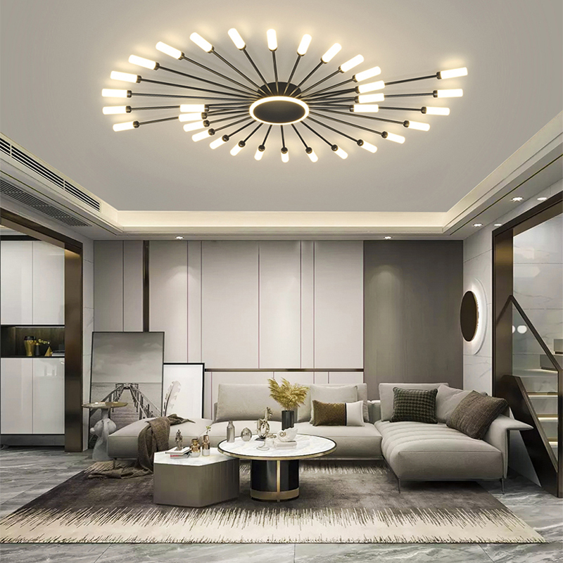 2023 Living Room Fireworks Flower Shape Acrylic Design
