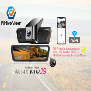 Mini Zwarte Doos Autocamera Dubbele Lens Dashcam Recorder met Verborgen WiFi 170 Graden Groothoek Video Voertuigbeveiligingscamera - Product Image 1