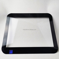 Verre ultra clair trempé de gradateur d'écran tactile de 0.5mm 0.8mm 1mm 2mm 3mm personnalisé avec l'impression d'écran en soie de couleur noire