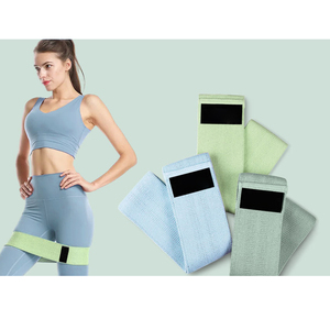 Banda de Resistencia de Tela con Logotipo Personalizado para Hacer Ejercicio, Juego de 3 Bandas de Tela para Cadera y Glúteos, Bandas de Resistencia de Tela para Ejercicios de Fitness - Product Image 1