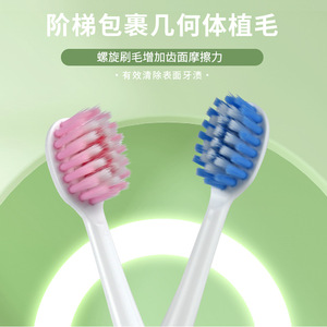 Oksmiles Cepillo de dientes de cerdas suaves para adultos, limpieza profunda manual, alta calidad, paquete de 2 colores aleatorios, modelo Sf370 - Product Image 5