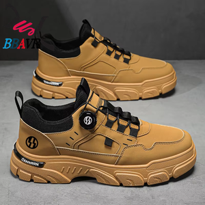 Chaussures de travail à lacets pour hommes, style décontracté et polyvalent, respirantes, à plateforme, pour l'automne 2025 - Product Image 4