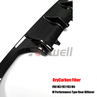 Diffuseur arrière en fibre de carbone style F80 MP pour BMW F80 M3 F82 F83 M4 2015+ - Diffuseur arrière - Modèles de voitures