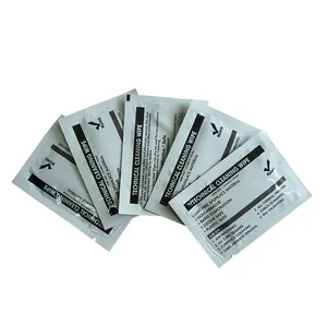 Individual Pack Private Label Disposable Screen Cleaning Spunlace Wet 99.9% Ipa Alcohol Wipes For Thermal Printer Printhead