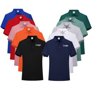 Custom Work Uniform Blank Plain T Ice Silk Fiber Gym <b>Training</b> Running Golf Shirt Embroidered Logo Men's Polo Shirts - Product Image 1
