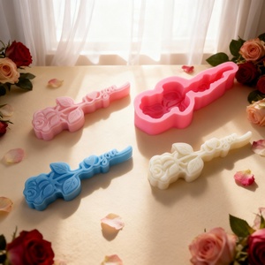 Moule à gâteau en silicone en forme de rose LOVE pour la Saint-Valentin, décoration DIY, antiadhésif, écologique, UNIMOUND - Product Image 4