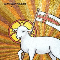 Mosaïque murale personnalisée en verre Agnus Dei, artisanale, dorée, représentant un agneau chrétien religieux, par Centurymosaic
