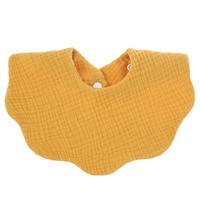 Bib Bayi Unisex Anti Air Motif Kartun 100% Katun Buatan Khusus, Kancing Tekan, Anti Bakteri, Untuk Semua Musim