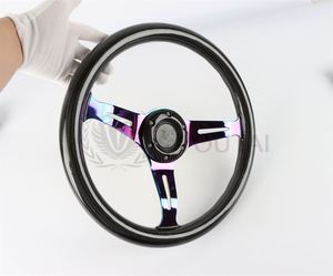 Timon de carro manibela vô lăng nerdi 350mm sợi carbon đua sâu vô lăng 6 bu lông - Product Image 6