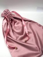 En gros Polyvalent Cosmétique Bijoux Cadeau Sac Personnalisé Satin Soie Cordon Sacs