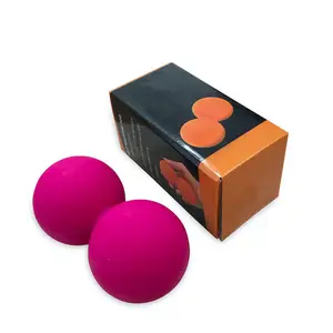 Benutzer definierte natürliche umwelt freundliche Cork Fascial Ball Yoga Doppel Erdnuss Massage Ball Set
