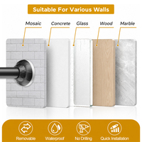 ARODDY OEM ODM Tringle à rideau télescopique robuste de 32 mm, murale, antirouille, sans dommages, de 1,1 à 3,0 m pour salon