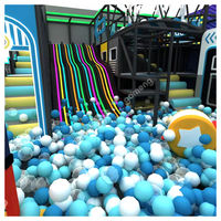 Equipo de Juego Suave de Diseño Personalizado para Centros Comerciales, Parque de Diversiones Infantil Interior Duradero con Tobogán y Piscina de Bolas