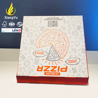 Individuell Bedruckte Weiße Pizzaschachtel aus Karton für Pizzaautomaten – Rechteckige Takeaway-Pizzabox