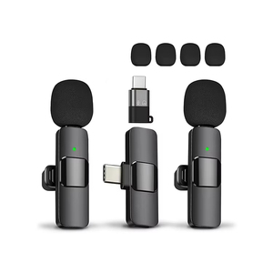 K15 三合一降噪无线领夹式麦克风 USB Type-C 适用于手机萨克斯管-专业级 RGB LED 灯光 - Product Image 3