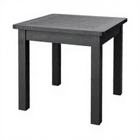 Table d'appoint en plastique HIPS durable, imperméable, facile à nettoyer, pour jardin, porche, plage