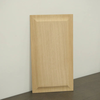 Porte intérieure à panneau lisse en MDF de qualité meuble, placage hickory, design moderne, fabriquée au Vietnam
