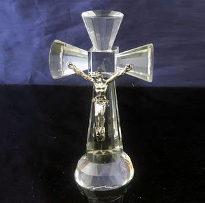 MH-15029 de pie de Cruz de cristal crucifijo de Jesús Cristiano - Product Image 6