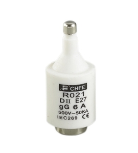 Porte-fusible à vis DII <span class=keywords><strong>16</strong></span> A avec capacité de rupture élevée et faible Fusible en cuivre céramique évalué E27 100A Tension nominale 500V - Product Image 4