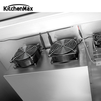 KitchenMax Porte en verre Congélation Réfrigération Pâte à l'épreuve Retardateur de pâte commercial Armoire de fermentation à température contrôlée