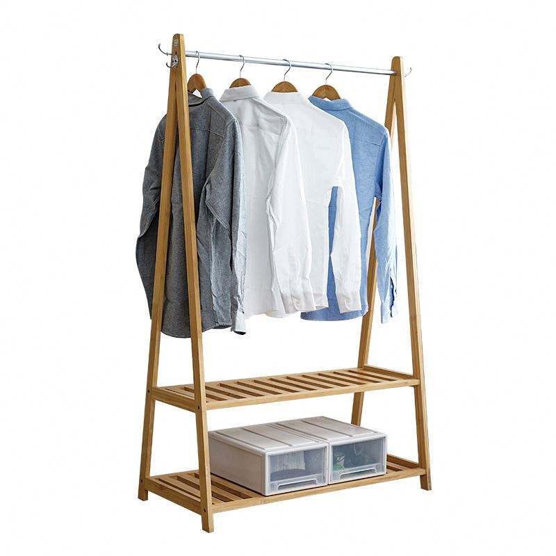 High Quality Multi-functional Portable Wooden Storage Coat Rack