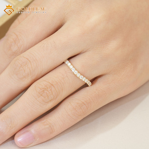 Goldleafgem Fine Custom 1CT 2CT 3CT Cut Lab Grown Diamond 10k 14k 18k IGI Certified Engagement Wedding Anniversary Party <b>Ring</b> - Product Image 5