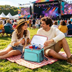 Custom Picnic Bag Wholesale Lightweight 310g Straps Handles Insulated Promotion Picnic Bag for Outdoor - Product Image 2