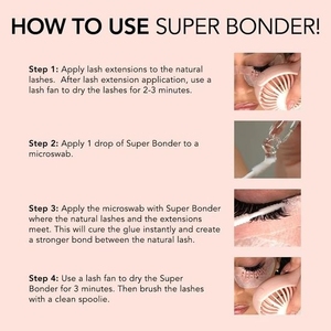 Professional Private Label 15ml Strawberry and Rose Scents Super Bonder Eyelash Extension <strong>Primer</strong> Glue <strong>Lash</strong> Glue <strong>Primer</strong> - Product Image 6