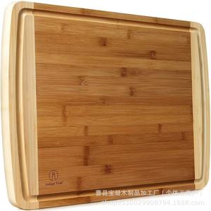 Planche à découper en bambou véritable Indigo, 12,5 x 18 pouces, rectangulaire, passe au lave-vaisselle, bloc de découpe pour la cuisine - Product Image 1
