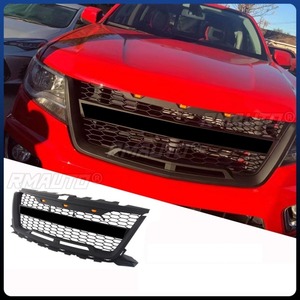 Grilles de pare-chocs avant pour Chevrolet Colorado édition nord-américaine 2016-2019, style nid d'abeille, kit carrosserie, accessoires de voiture - Product Image 3