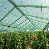 Filet d'ombrage vert tricoté en HDPE résistant aux UV, rouleaux de toile d'ombrage agricole robuste pour serres et cultures