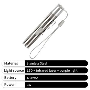 Mini Linterna LED USB Recargable 2025, Puntero Láser para Mascotas, Linterna Portátil con Cuerda - Product Image 2