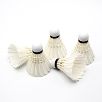 Volant de badminton personnalisable en plumes d'oie de troisième qualité, identique au Victor Master n°3, avec 2 couches de liège naturel, référence BT-N°40