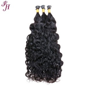 FH I Tip Extensiones de Cabello 100% Cabello humano Onda de agua natural I Tip Extensión de paquetes de cabello brasileño virgen - Product Image 3