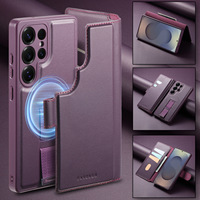 Casing ponsel lipat magnetik Samsung S26 S25 Ultra, casing ponsel anti-jatuh dua-dalam-satu terpisah untuk S25 S24 dengan dompet.