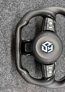 Volant en cuir GTI VW Volkswagen compatible avec les modèles Golf 6 7 <span class=keywords><strong>R</strong></span> Series Passat B8 Mk7 Mk8 <span class=keywords><strong>Arteon</strong></span> CC Jetta Series - Product Image 3