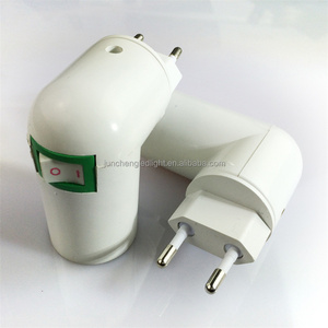 <span class=keywords><strong>Base</strong></span> de portalámparas de bombilla de noche Led, enchufe E27 a convertidor de adaptador de enchufe de <span class=keywords><strong>2</strong></span> pines de la UE - Product Image 3