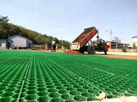 Grilles d'herbe en plastique de contrôle d'érosion, cellules de nid d'abeilles de verrouillage pavés prix grille de pavage de gravier en plastique de gazon de paysage