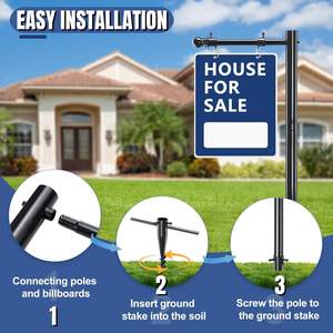 Cartelli per Immobili, 65-85 Pollici, Robusti e Regolabili, per Agenti Immobiliari, Insegne Commerciali per <span class=keywords><strong>Case</strong></span> <span class=keywords><strong>in</strong></span> <span class=keywords><strong>Vendita</strong></span> - Product Image 6