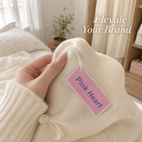 Étiquettes suspendues personnalisées en papier écologique de qualité supérieure, imprimées avec logo, étiquette de vêtement personnalisée, design personnalisé, étiquette rose pour t-shirt